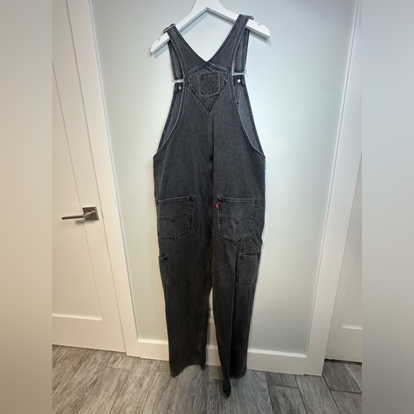 Levi’s RED TAB™ MEN'S OVERALLS Charcoal Gray Washed Black Size XL - Picture 11 of 17